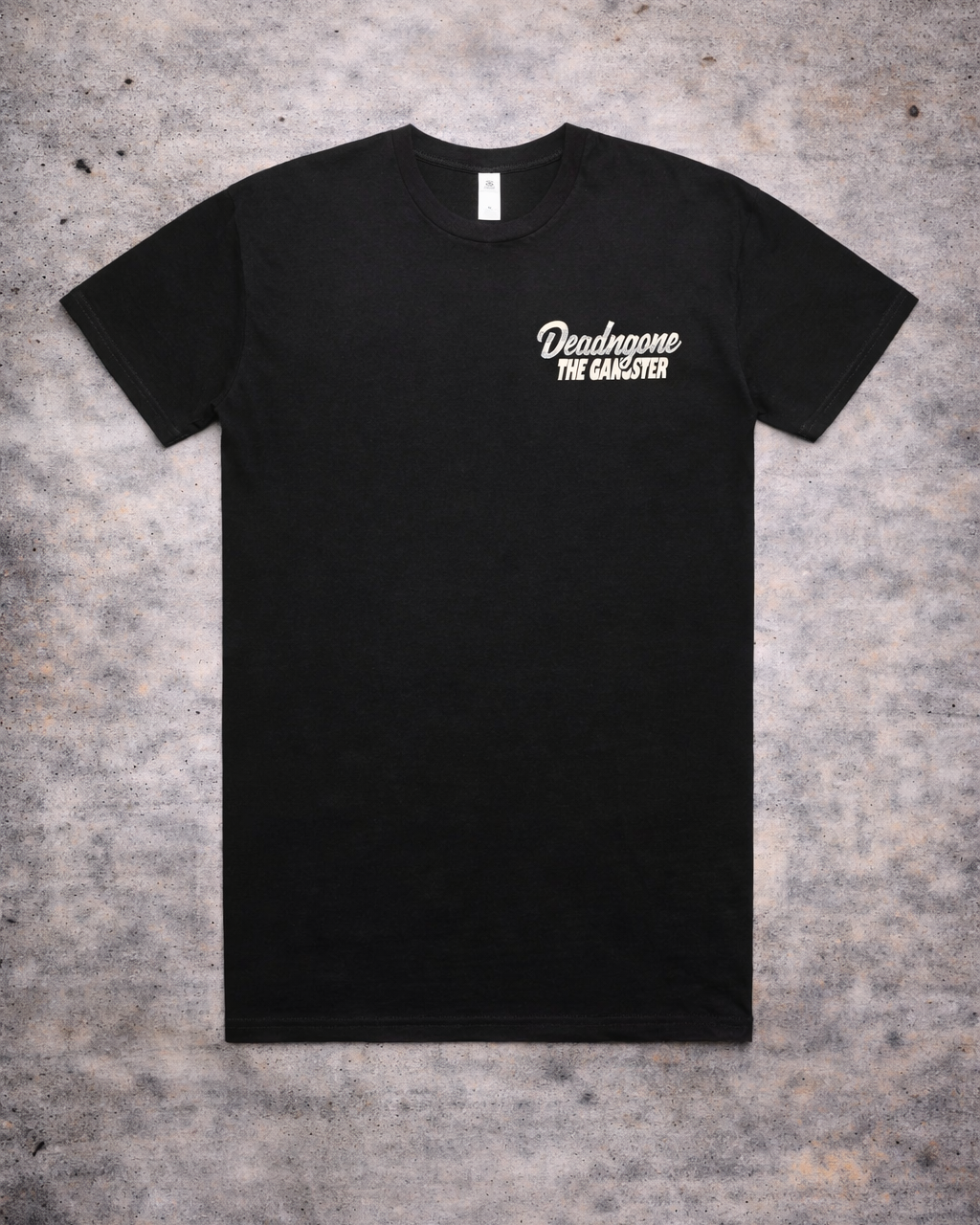 "THE GANGSTER" BLACK TEE
