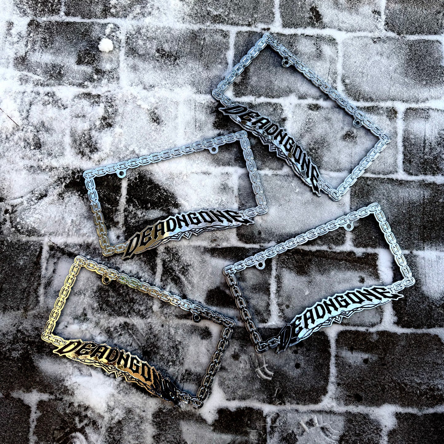 "PINSTRIPE" Chrome Plate Frame