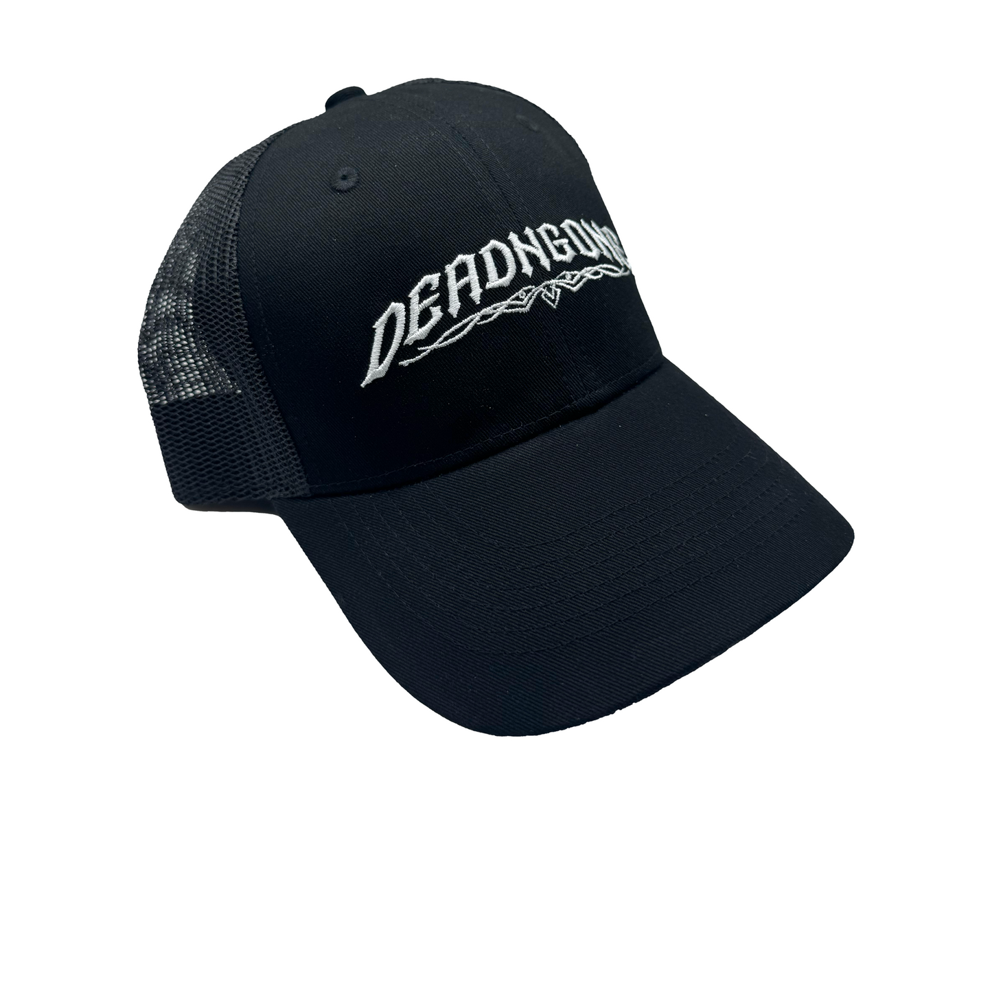 "PINSTRIPE" Black Trucker Hat