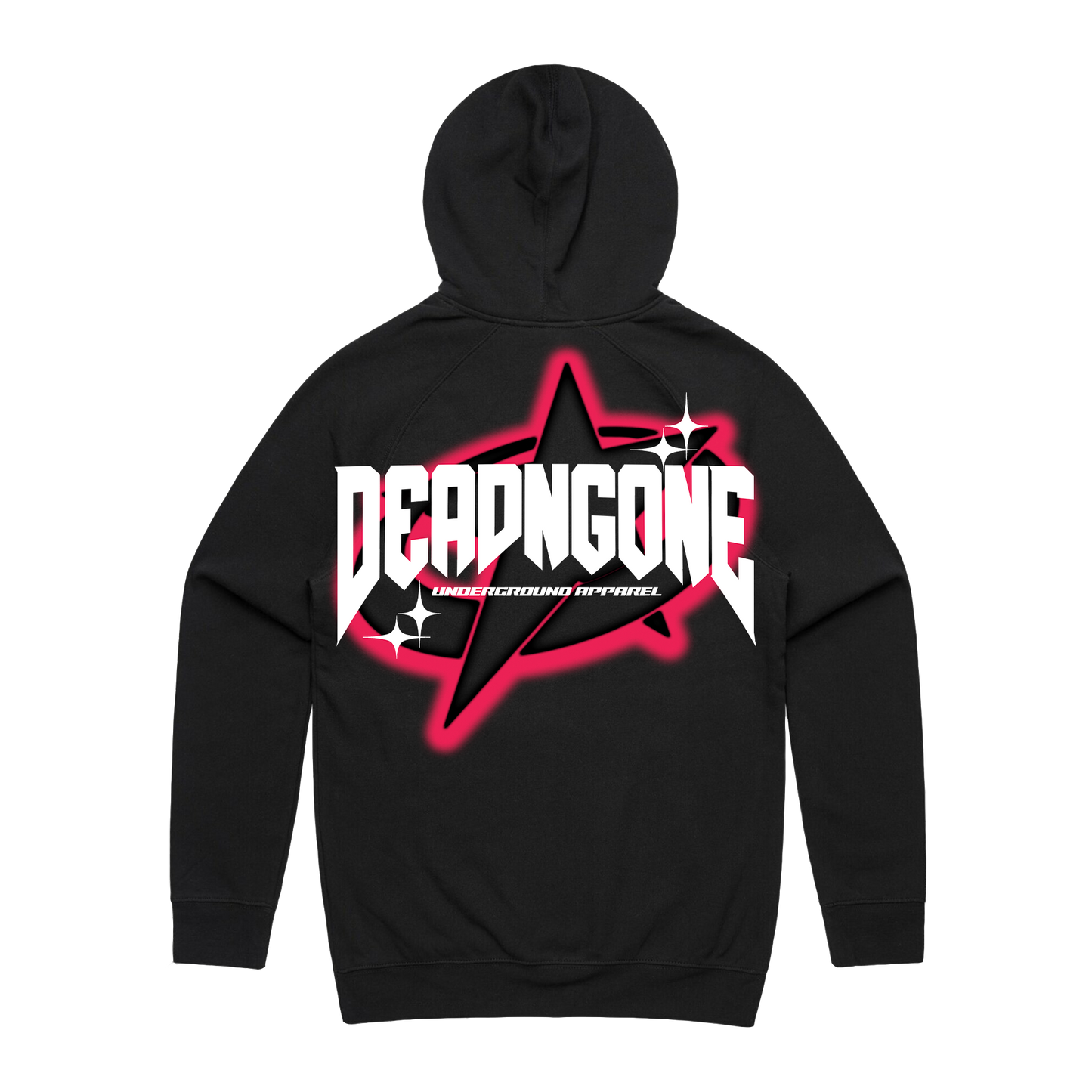 "UNDERGROUND" Black Hoodie