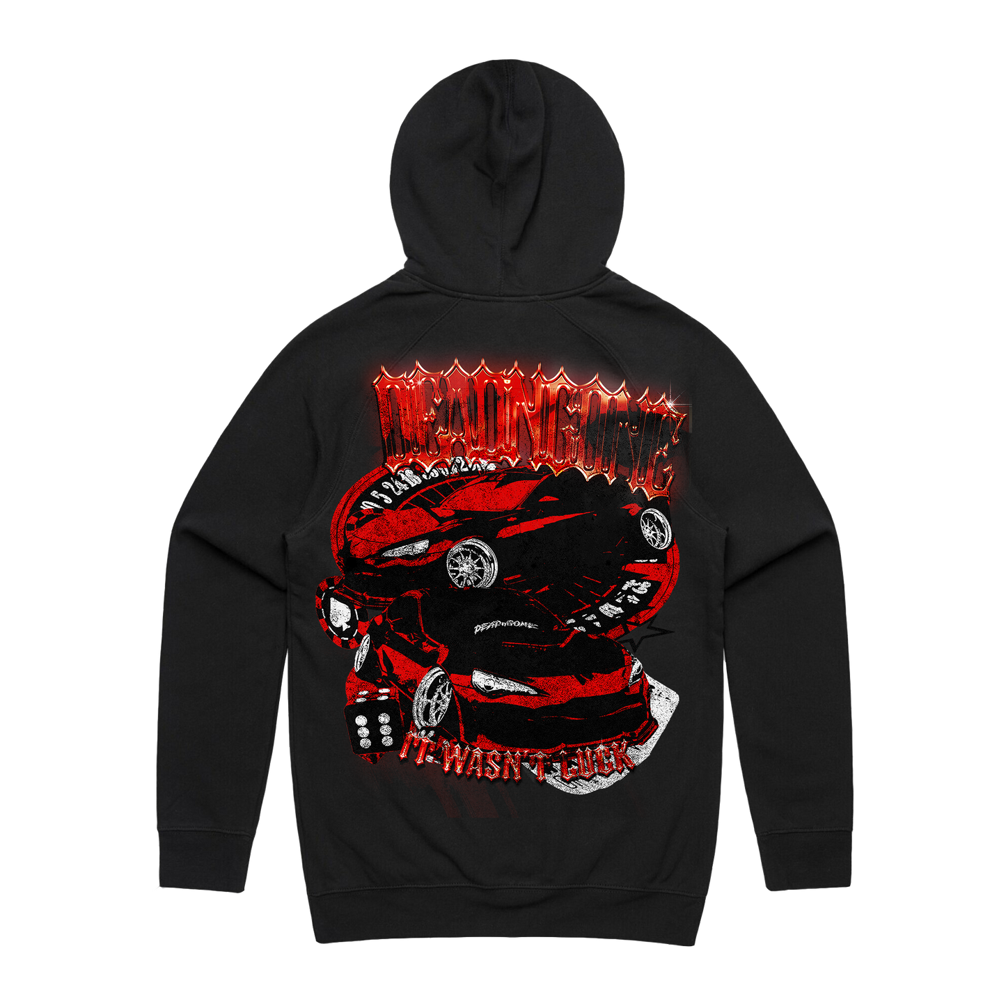 "IT WASN'T LUCK" Black Hoodie