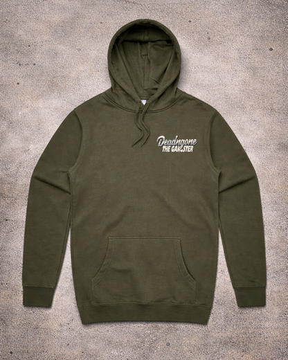 "THE GANGSTER" ARMY GREEN HOODIE