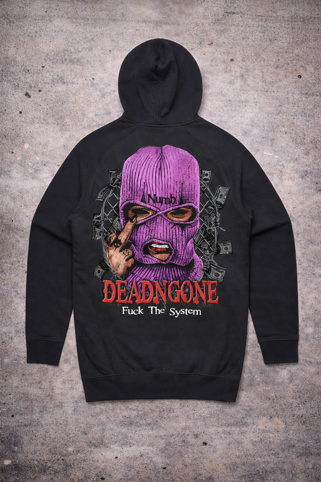 "FUCK THE SYSTEM" Black Hoodie