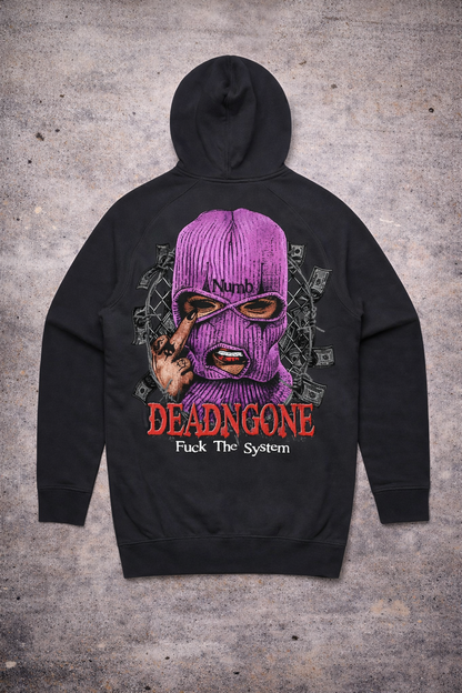 "FUCK THE SYSTEM" Black Hoodie