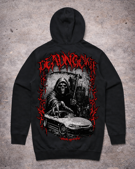 "DEATH APPROVED" BLACK HOODIE