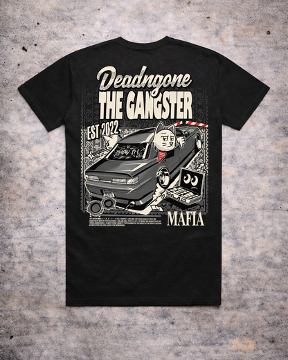 "THE GANGSTER" BLACK TEE