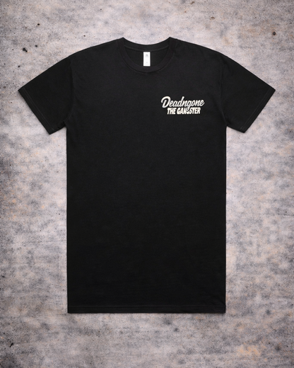 "THE GANGSTER" BLACK TEE