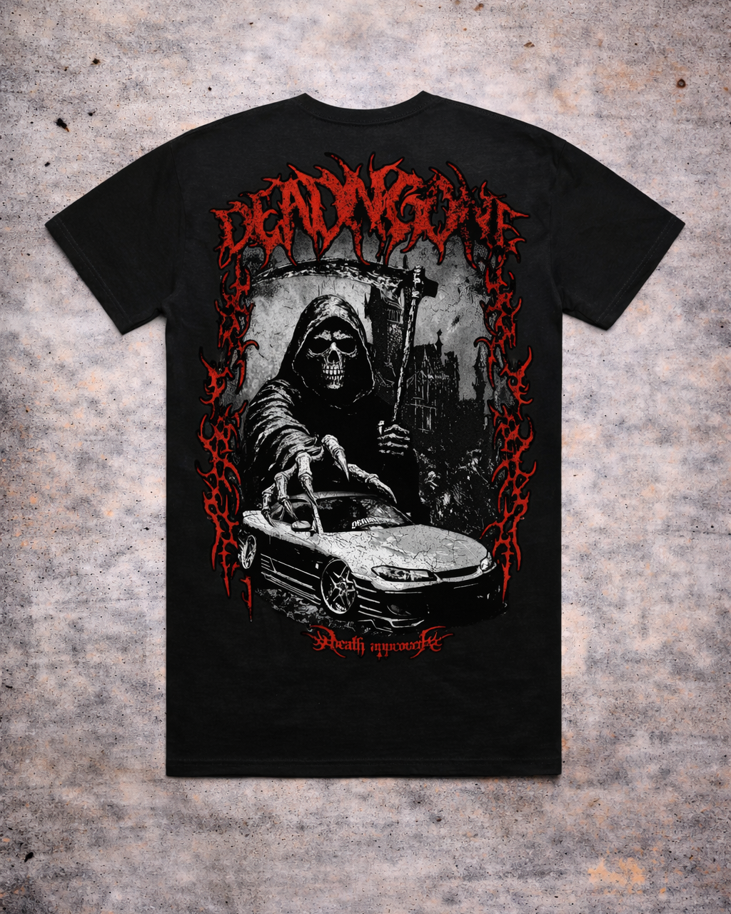 "DEATH APPROVED" BLACK TEE