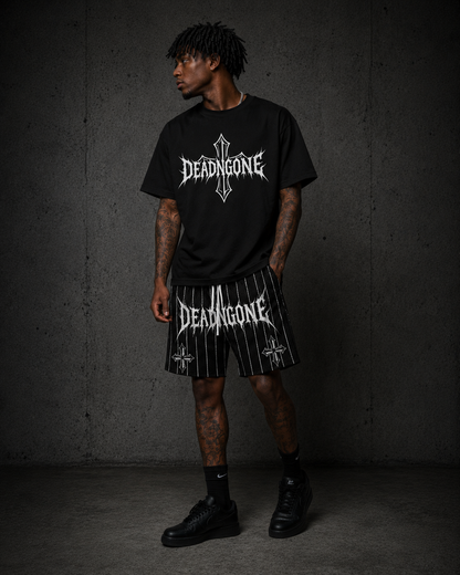 "CROSSED" OVERSIZED TEE