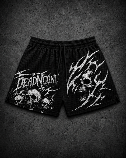 "DEATH" MESH SHORTS
