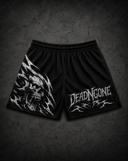 "DEATH" MESH SHORTS