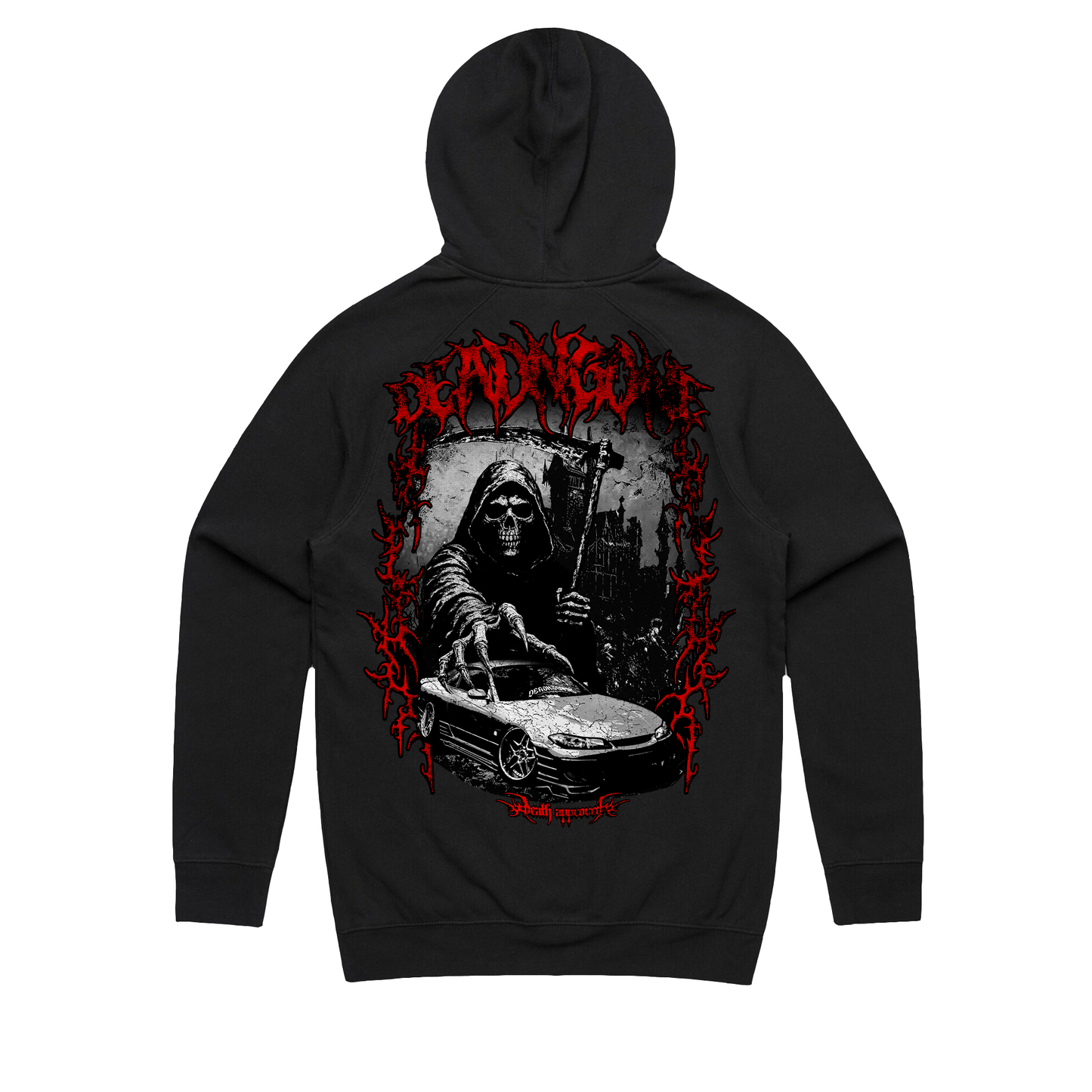 "DEATH APPROVED" BLACK HOODIE