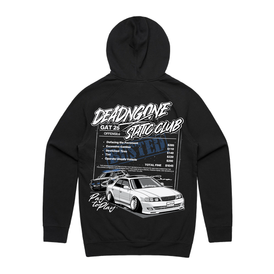 "PAY TO PLAY" STATIC CLUB COLLAB HOODIE