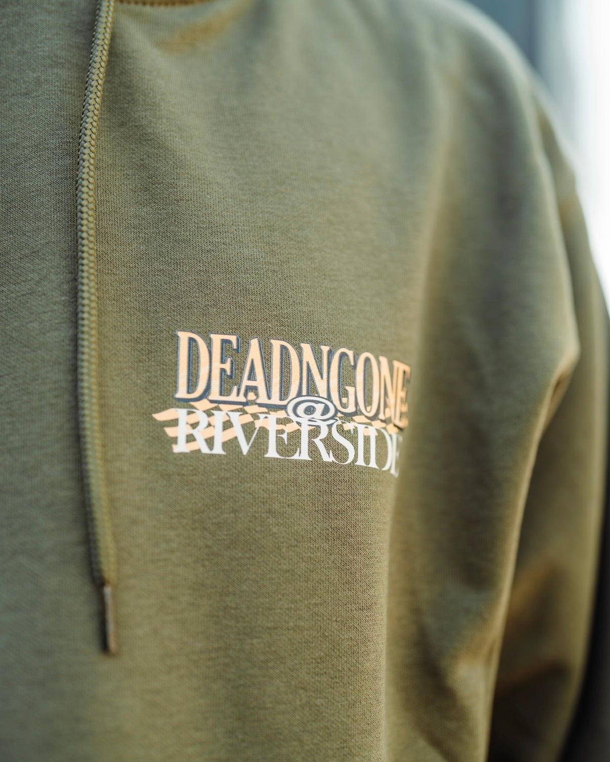 "RIVERSIDE 26" ARMY GREEN HOODIE