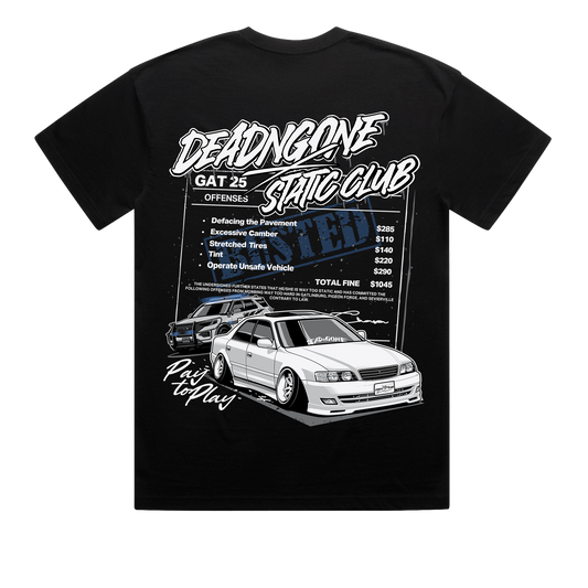 "PAY TO PLAY" STATIC CLUB COLLAB TEE