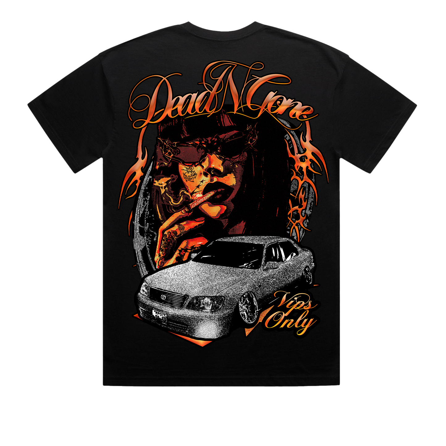 "VIPS ONLY" BLACK TEE