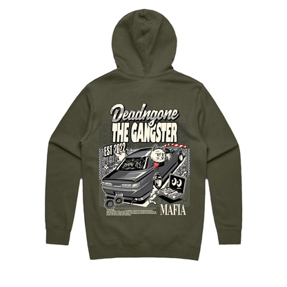 "THE GANGSTER" ARMY GREEN HOODIE