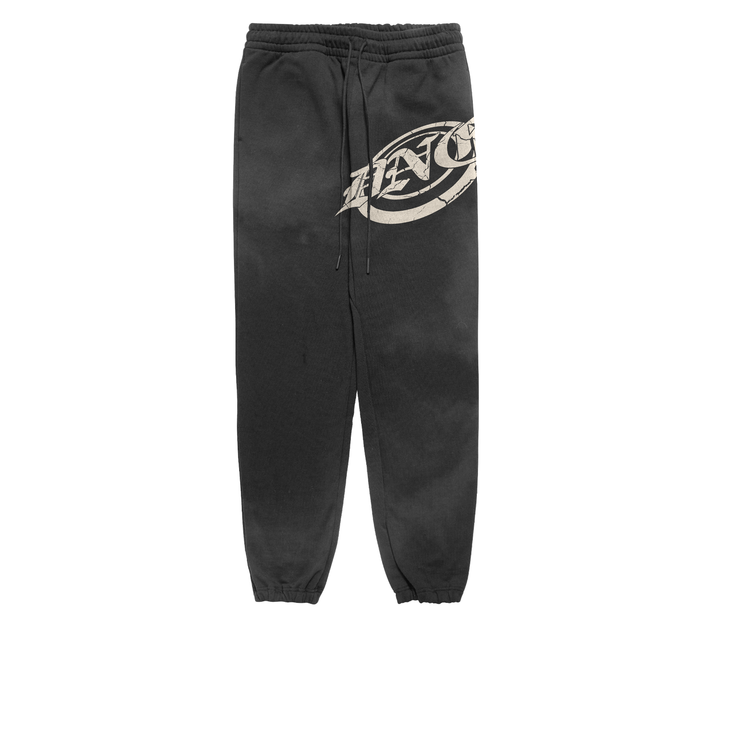 "BULLSEYE" Acid Washed Black Joggers