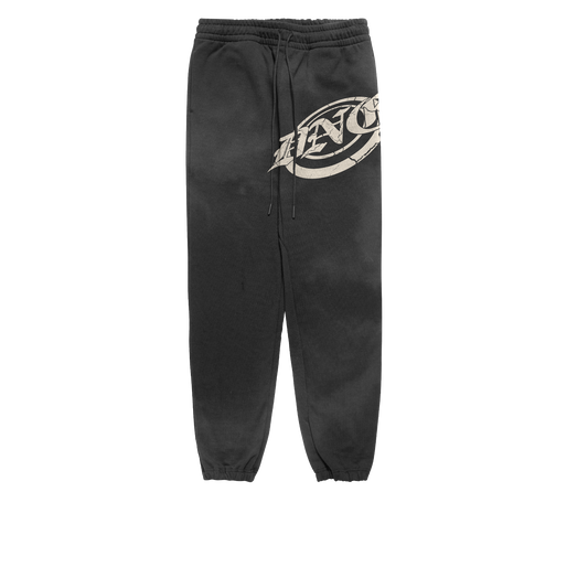 "BULLSEYE" Acid Washed Black Joggers