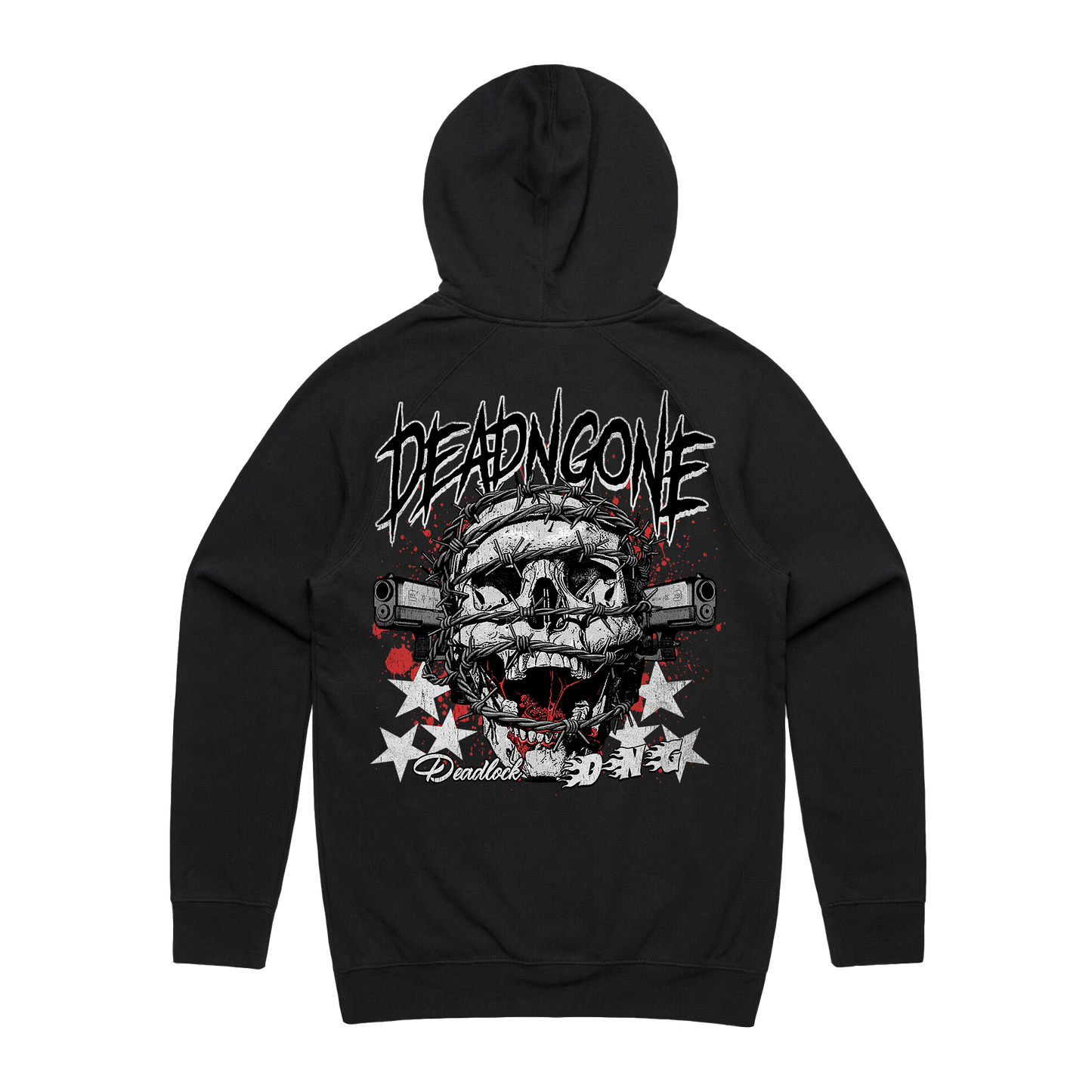 "DEADLOCK" Black Hoodie