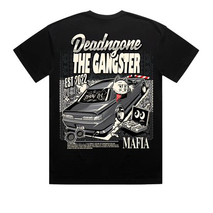 "THE GANGSTER" BLACK TEE
