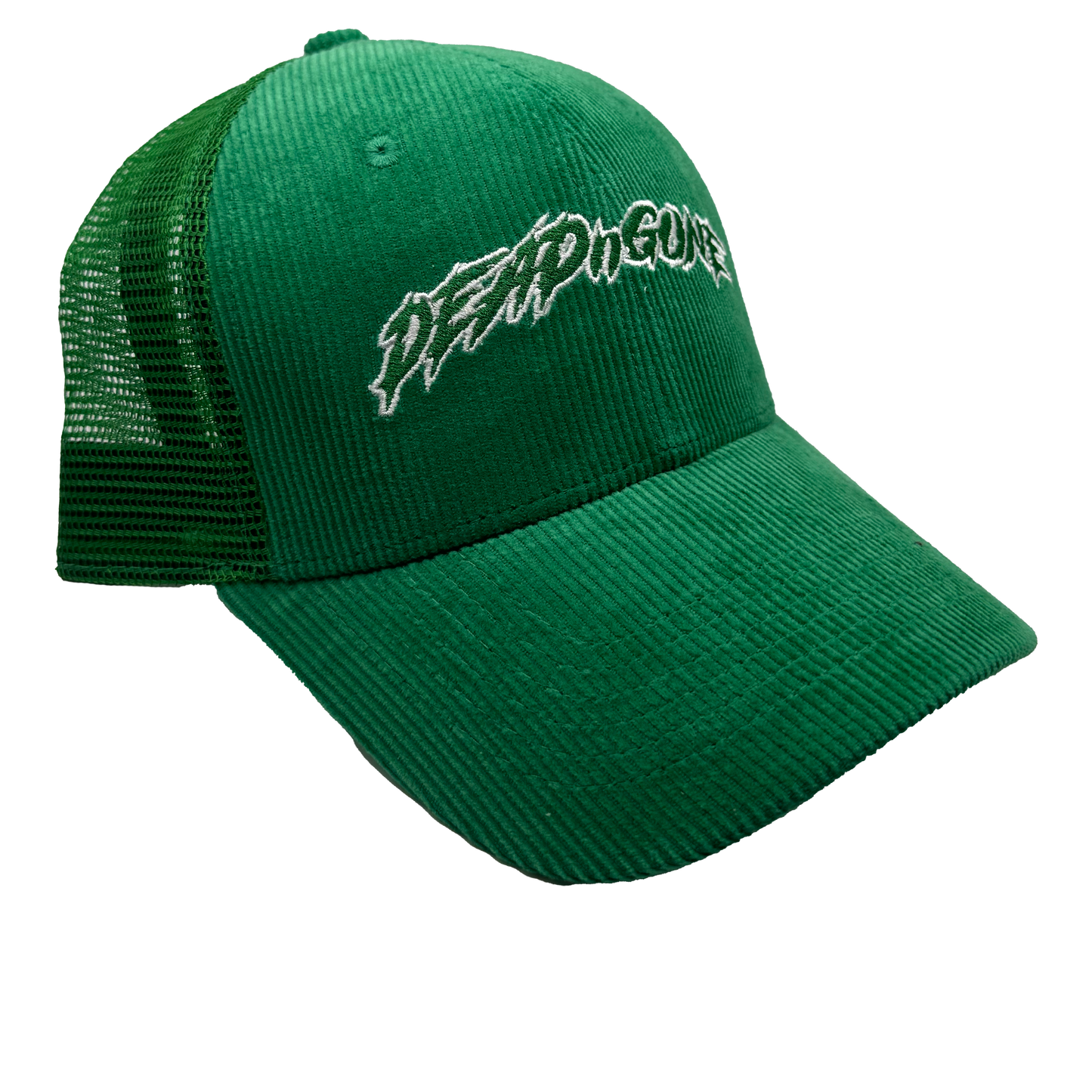 "OG LOGO" Green Corduroy Trucker Hat