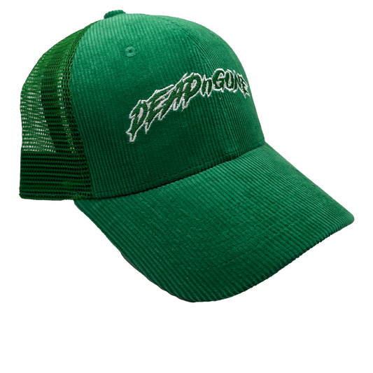 "OG LOGO" Green Corduroy Trucker Hat