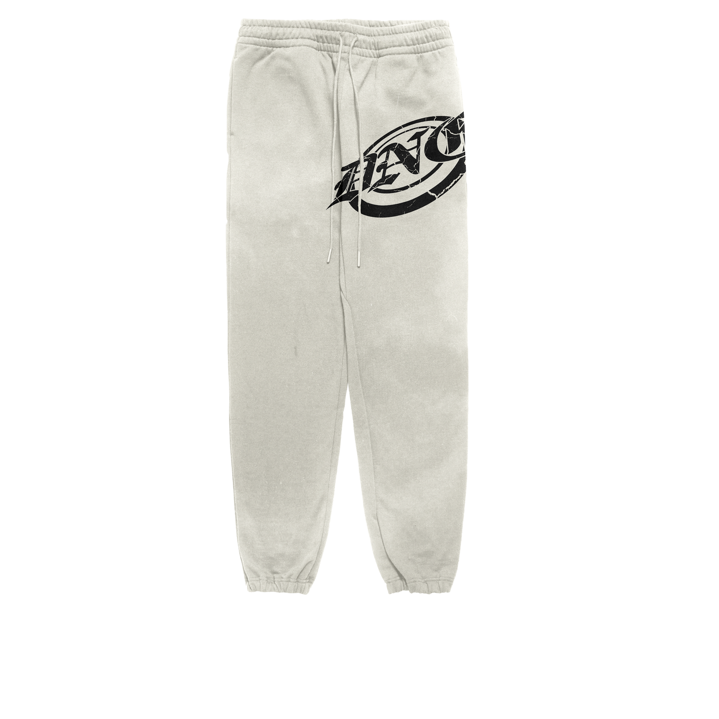 "BULLSEYE" Acid Washed Cream Joggers