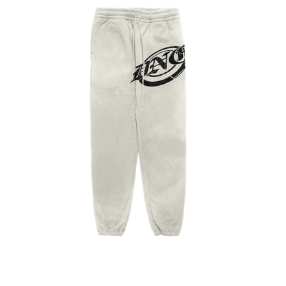 "BULLSEYE" Acid Washed Cream Joggers