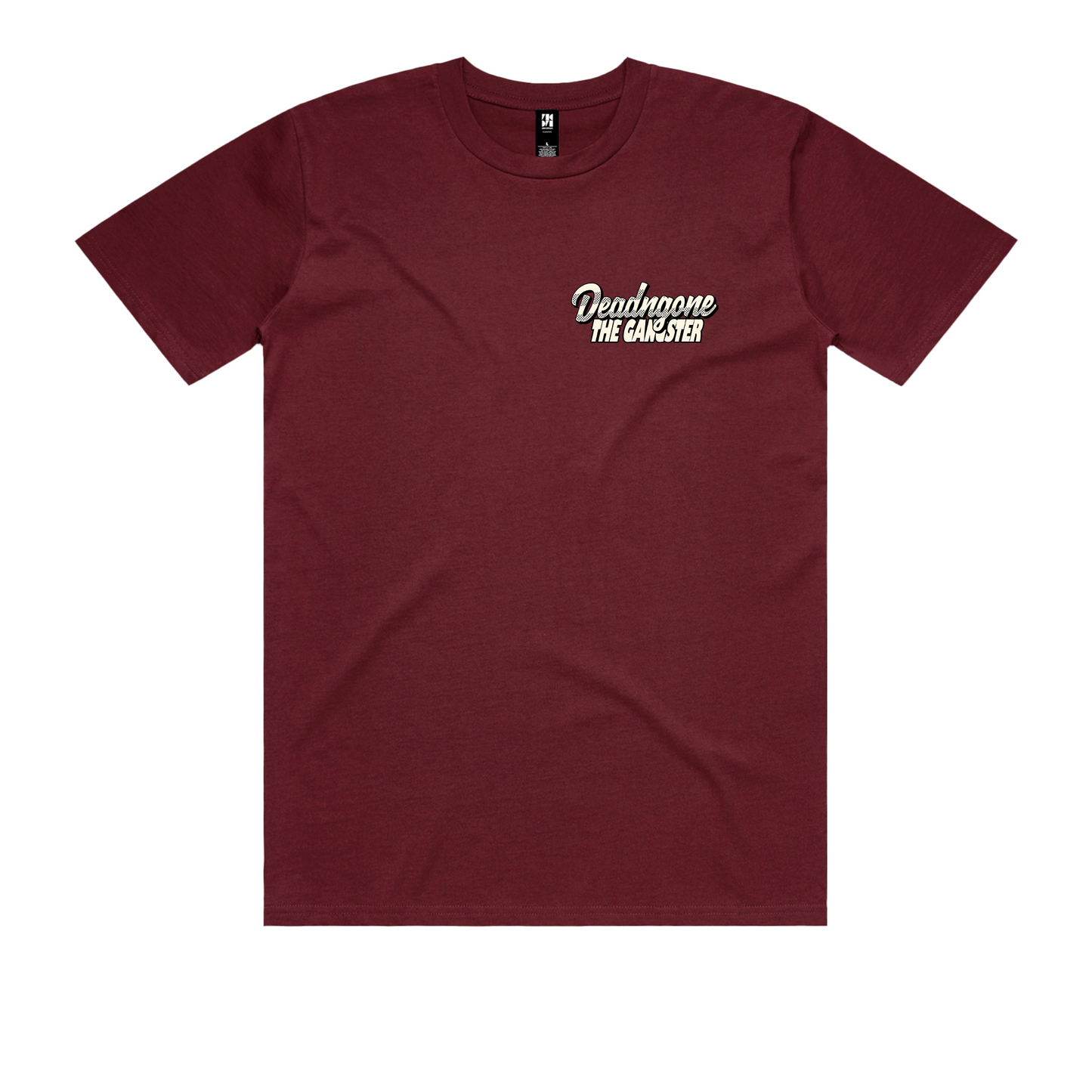 "THE GANGSTER" MAROON TEE