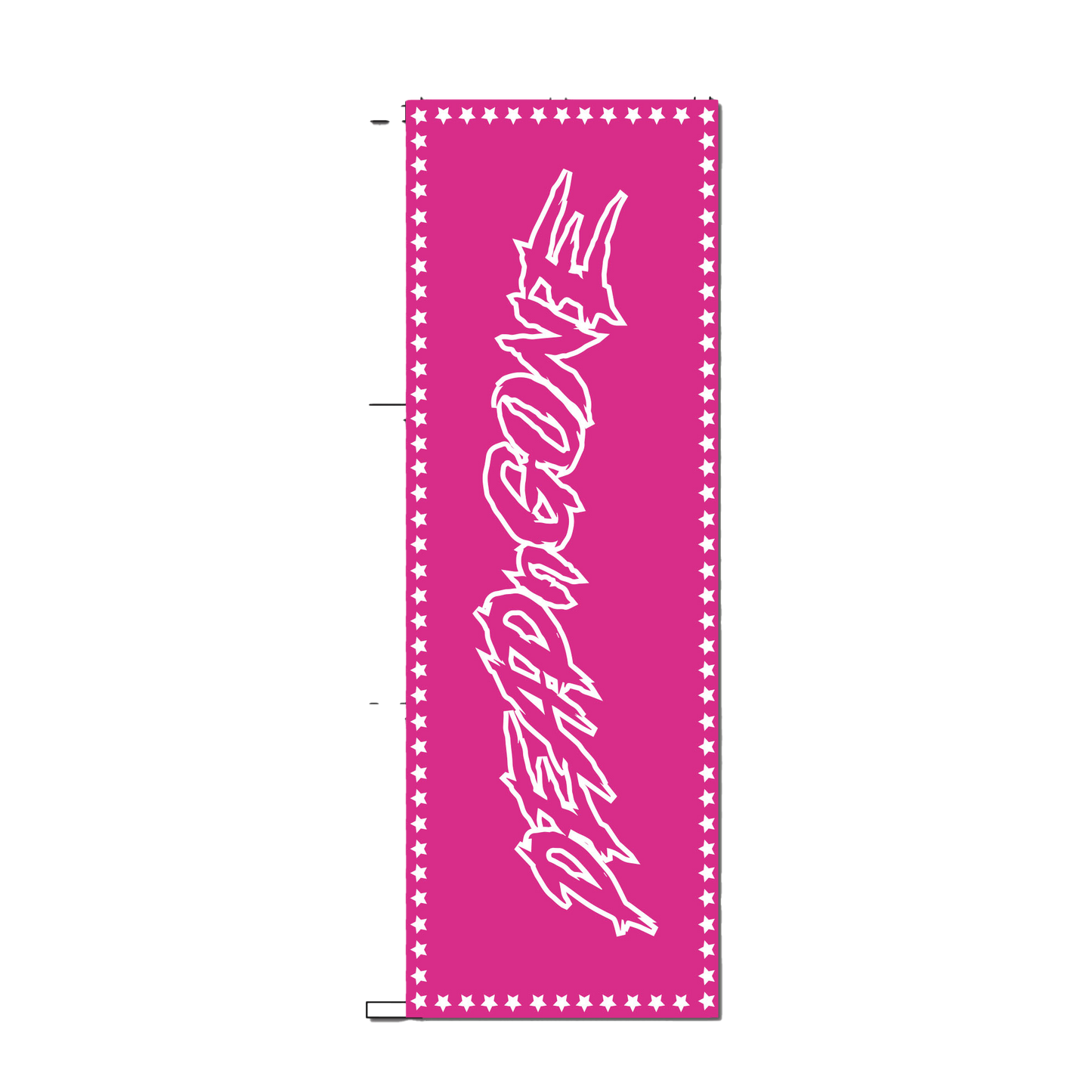 "OG STAR" Pink Nobori Flag