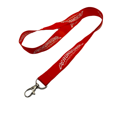 "PINSTRIPE" Red Lanyard