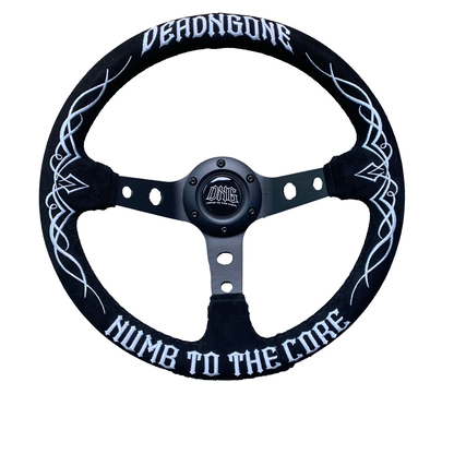 "PINSTRIPE" Suede Steering Wheel