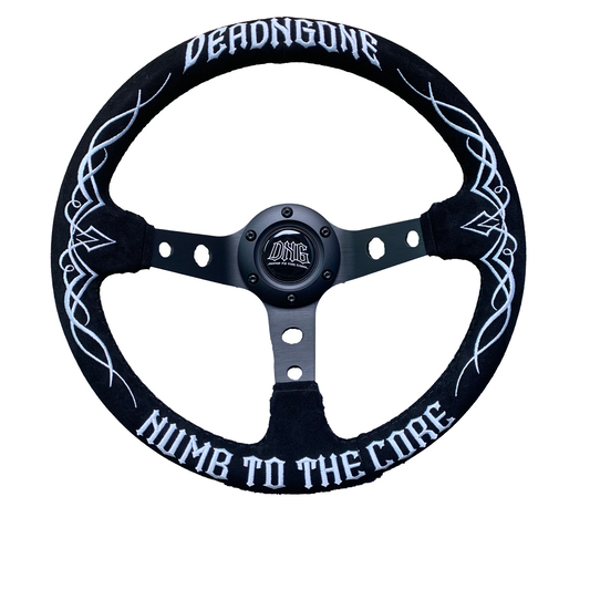 "PINSTRIPE" Suede Steering Wheel